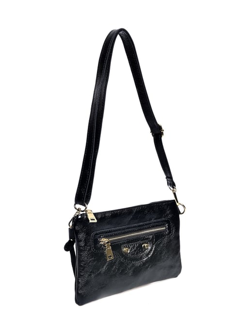 Anna Luchini Negro Bolso de cuero - Image 2
