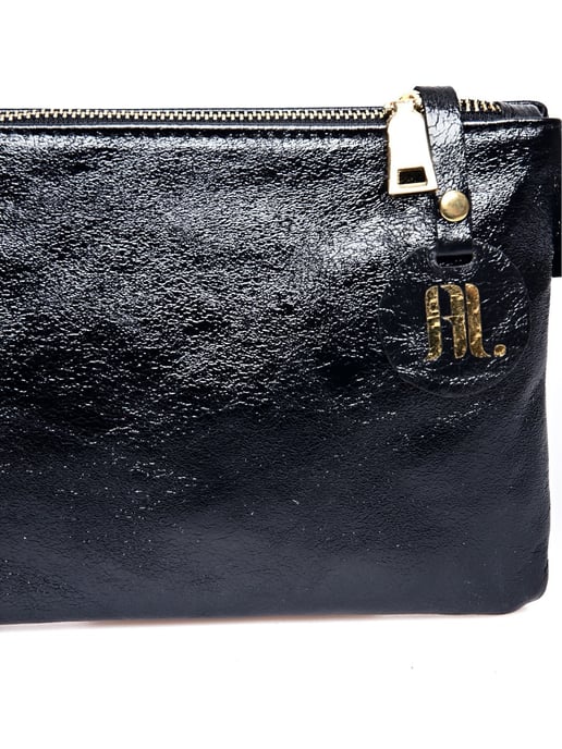 Anna Luchini Negro Bolso de cuero - Image 3