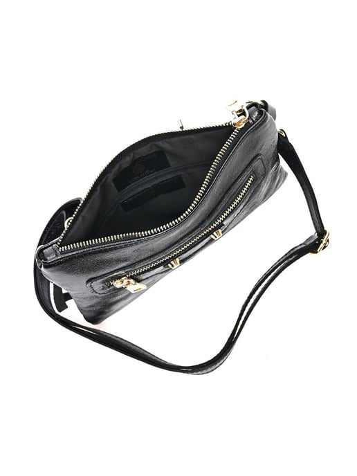 Anna Luchini Negro Bolso de cuero - Image 4
