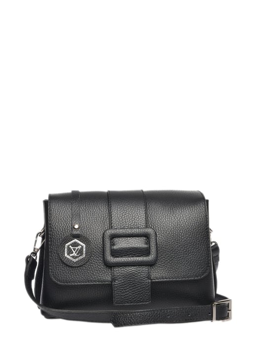 Luisa Vannini Negro Bolso de cuero - Image 1