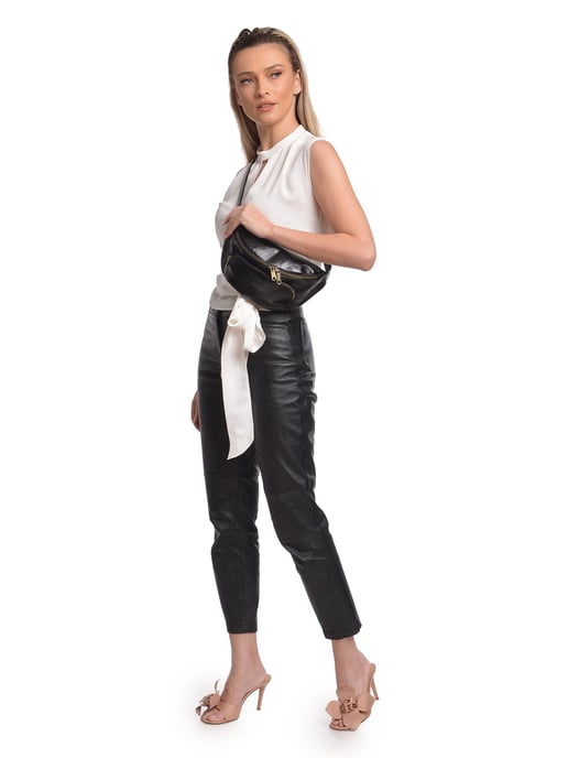 Isabella Rhea Negro Bolso de cuero - Image 5