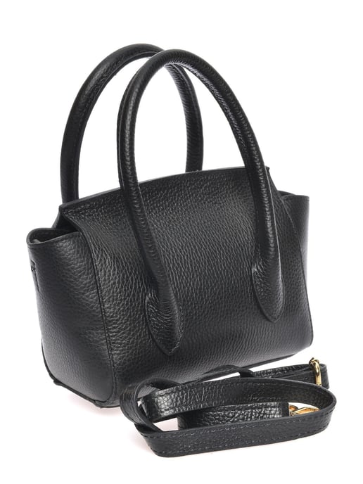 Anna Luchini Negro Bolso de cuero - Image 2