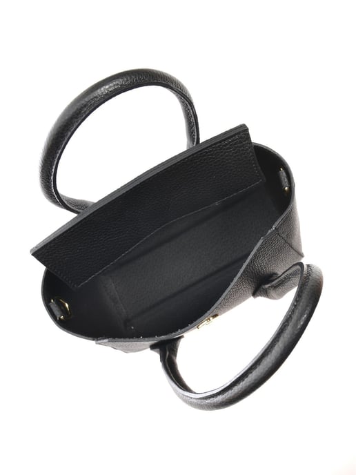 Anna Luchini Negro Bolso de cuero - Image 4