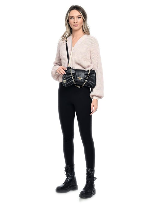 Isabella Rhea Negro Bolso de cuero - Image 5