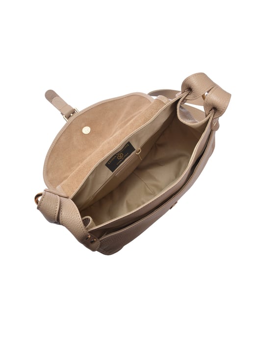 Luisa Vannini Beige Bolso de cuero - Image 4