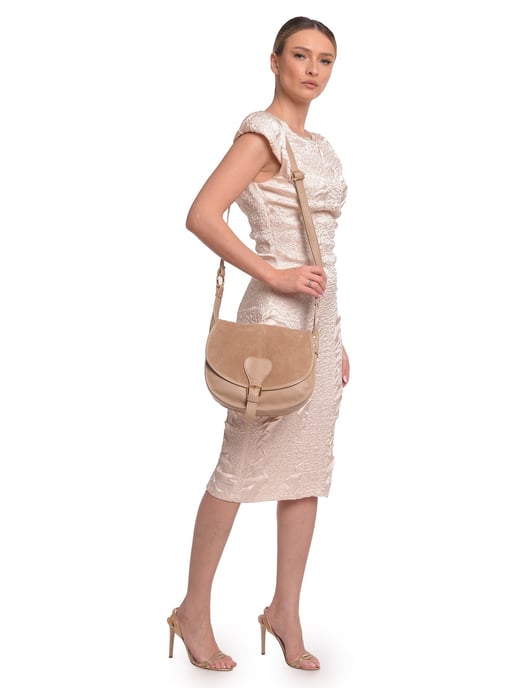 Luisa Vannini Beige Bolso de cuero - Image 5