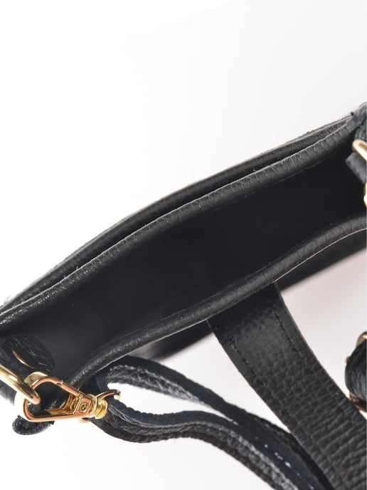 Isabella Rhea Negro Bolso de cuero - Image 4
