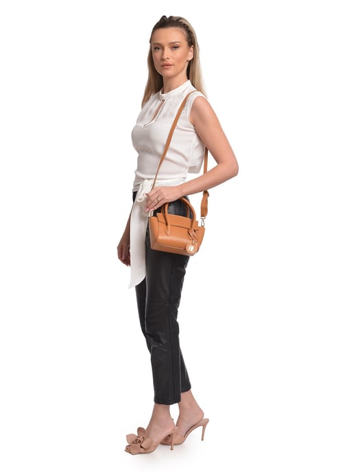 Anna Luchini Brown Bolso de cuero - Image 5