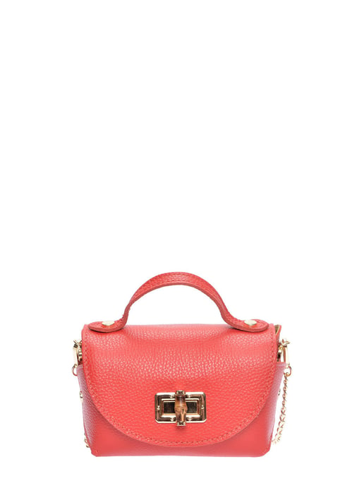 Anna Luchini Rojo Bolso de cuero - Image 1