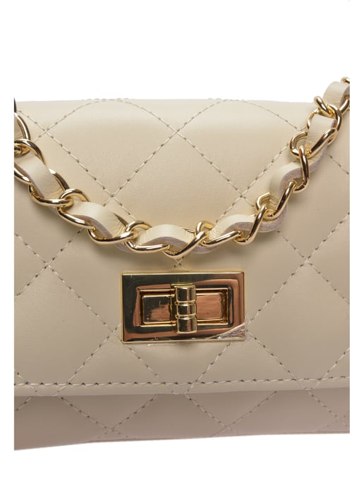 Luisa Vannini Beige Bolso de cuero - Image 3