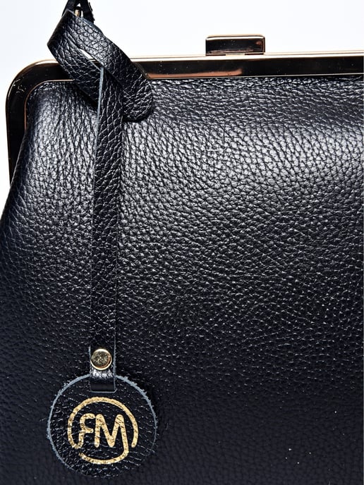 Roberta M Negro Bolso de cuero - Image 3