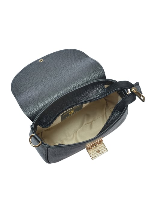 Anna Luchini Negro Bolso de cuero - Image 4