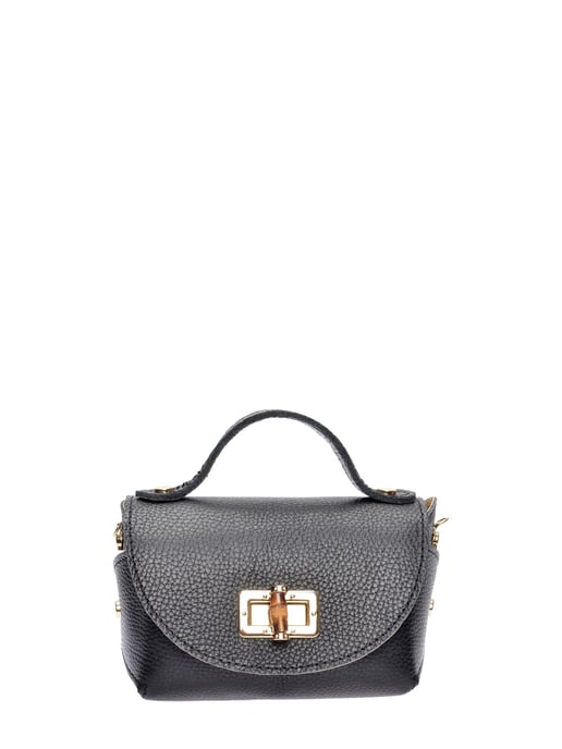 Anna Luchini Negro Bolso de cuero - Image 1
