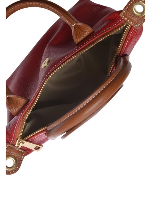 Roberta M Rojo Bolso de cuero - Image 4