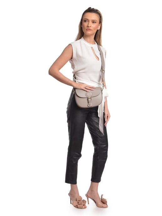 Isabella Rhea Beige Bolso de cuero - Image 5