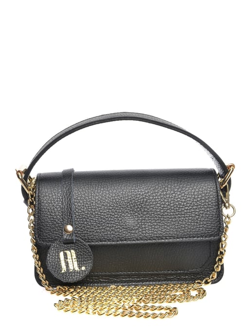 Anna Luchini Negro Bolso de cuero - Image 1