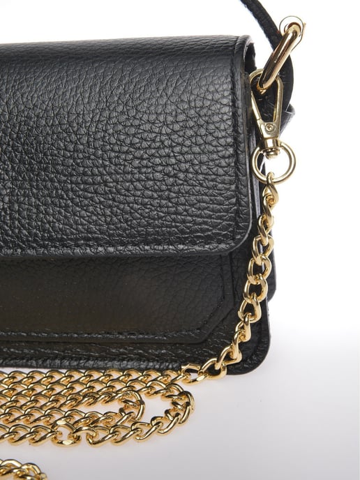 Anna Luchini Negro Bolso de cuero - Image 3