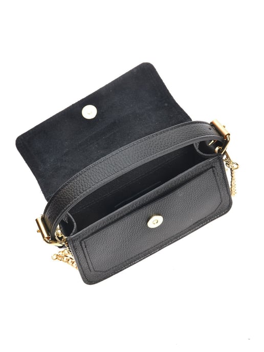 Anna Luchini Negro Bolso de cuero - Image 4