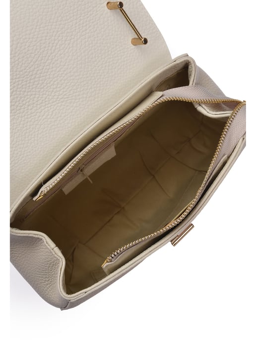 Luisa Vannini Beige Bolso de cuero - Image 4