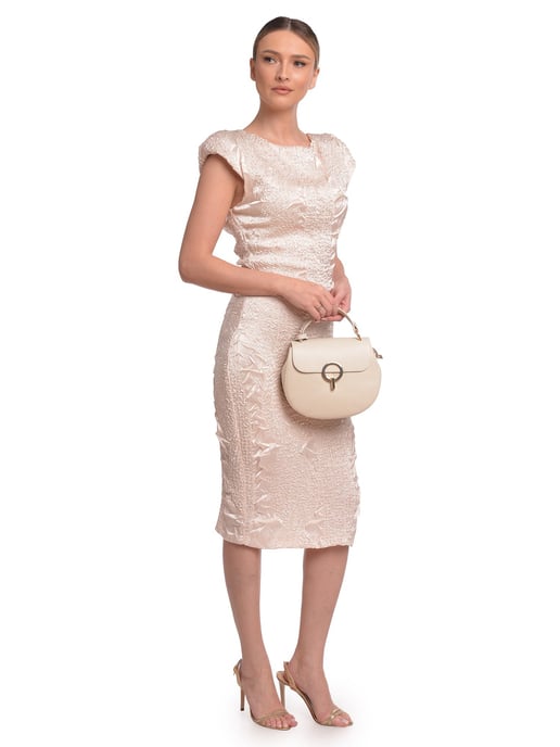 Luisa Vannini Beige Bolso de cuero - Image 5