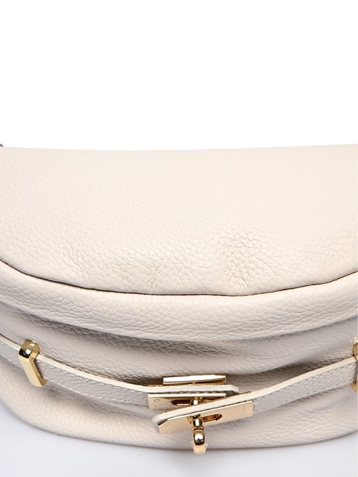 Anna Luchini Beige Bolso de cuero - Image 3