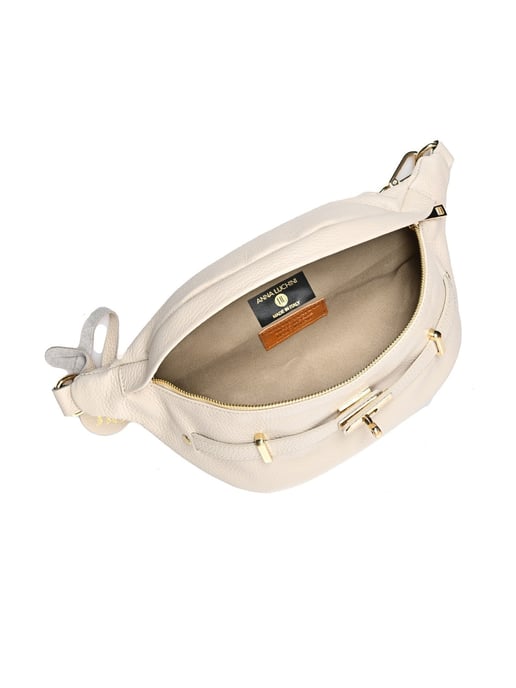 Anna Luchini Beige Bolso de cuero - Image 4