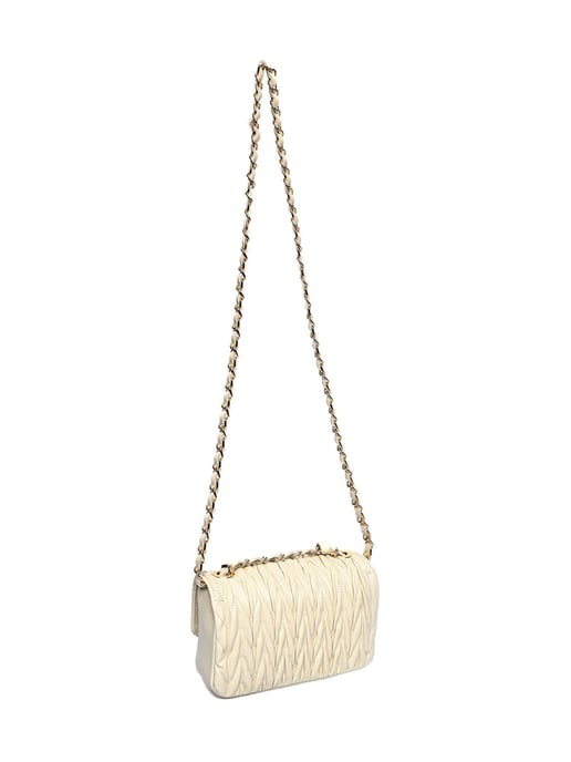 Luisa Vannini Beige Bolso de cuero - Image 2
