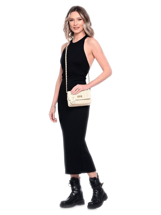 Luisa Vannini Beige Bolso de cuero - Image 5