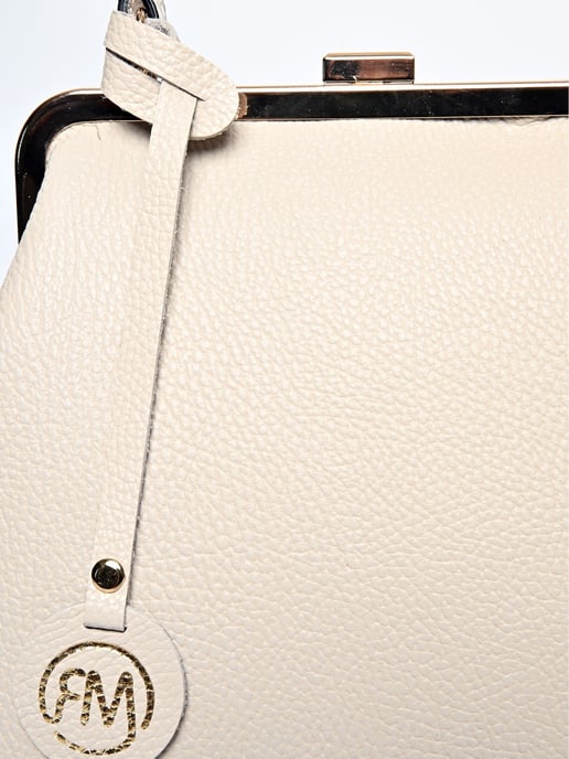 Roberta M Beige Bolso de cuero - Image 3