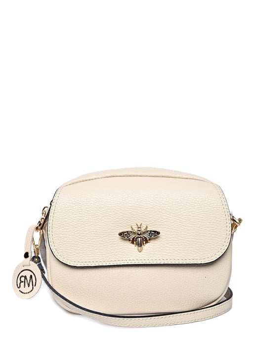 Roberta M Beige Bolso de cuero - Image 1