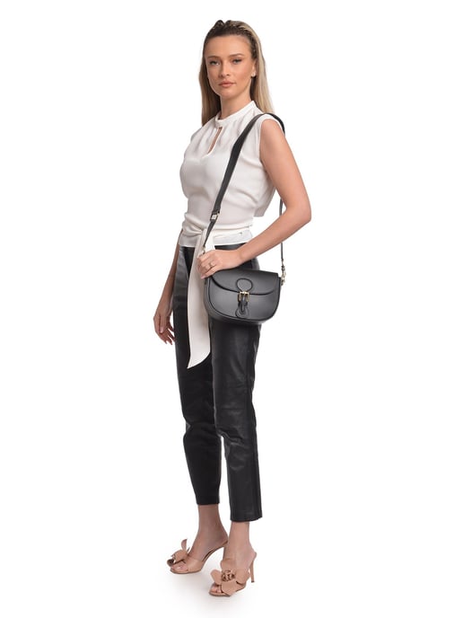 Isabella Rhea Negro Bolso de cuero - Image 5
