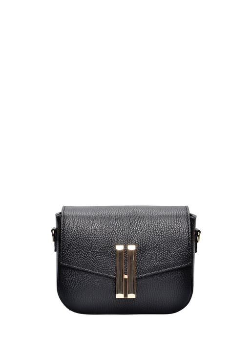 Anna Luchini Negro Bolso de cuero - Image 1