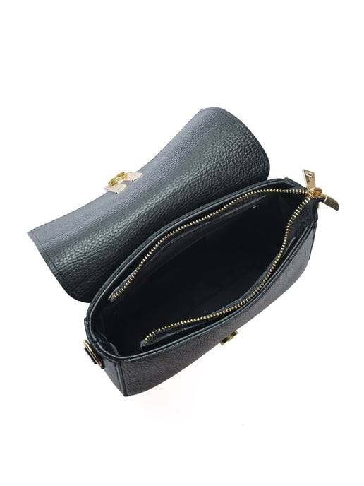 Anna Luchini Negro Bolso de cuero - Image 4