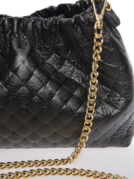Anna Luchini Negro Bolso de cuero - Image 3