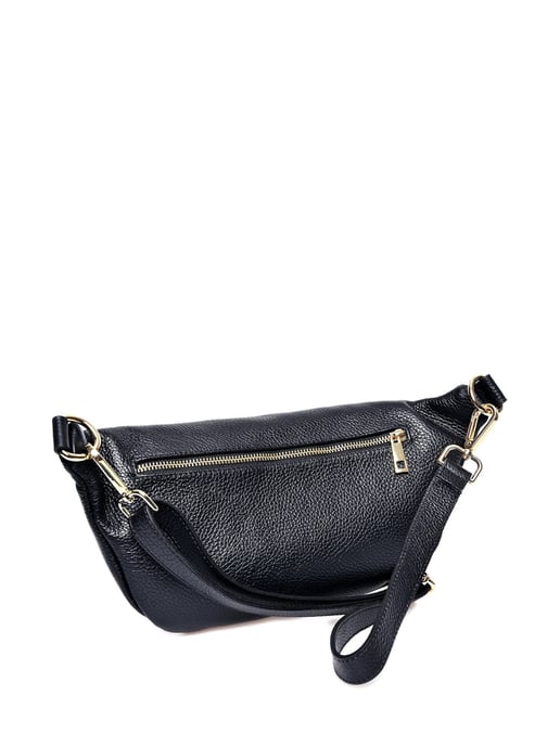 Anna Luchini Negro Bolso de cuero - Image 2