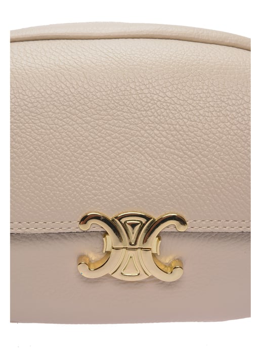 Luisa Vannini Beige Bolso de cuero - Image 3