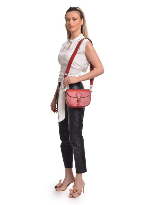 Isabella Rhea Rojo Bolso de cuero - Image 5