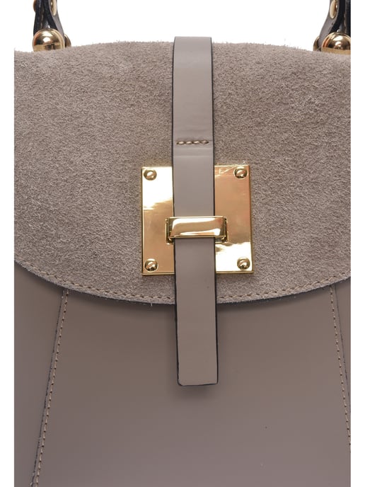 Roberta M Beige Bolso de cuero - Image 3