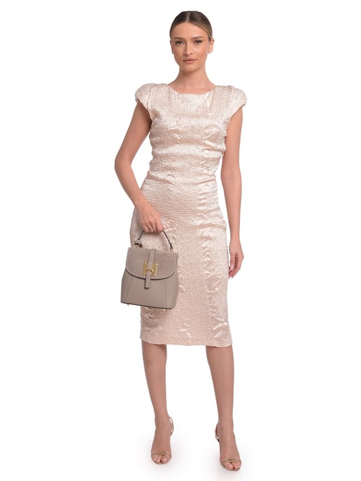 Roberta M Beige Bolso de cuero - Image 5