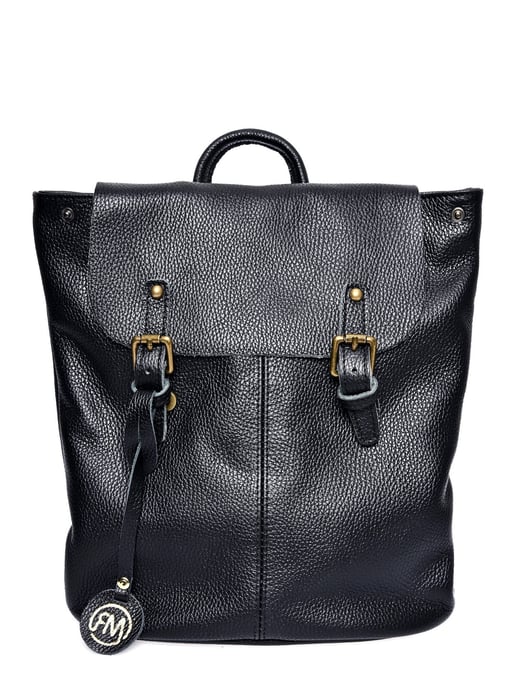 Roberta M Negro Bolso de cuero - Image 1