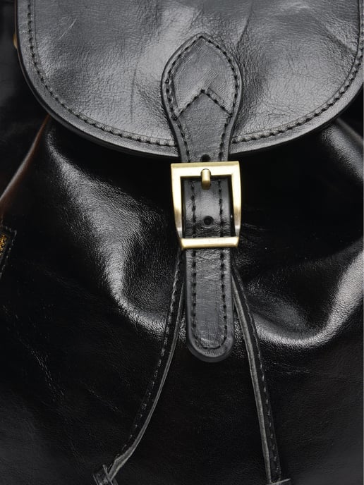 Anna Luchini Negro Bolso de cuero - Image 3