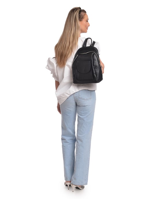 Anna Luchini Negro Bolso de cuero - Image 5