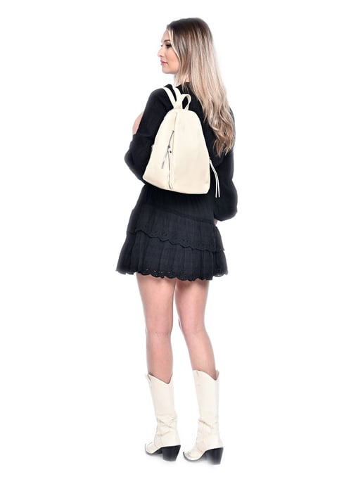 Anna Luchini Beige Bolso de cuero - Image 5