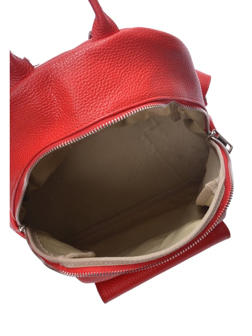 Anna Luchini Rojo Bolso de cuero - Image 4