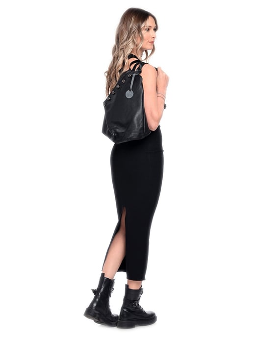 Luisa Vannini Negro Bolso de cuero - Image 5