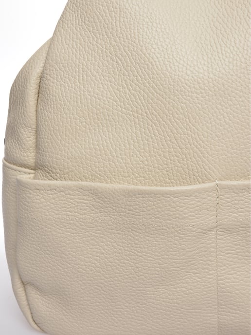 Anna Luchini Beige Bolso de cuero - Image 3
