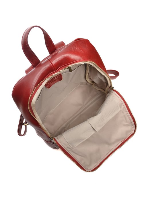 Anna Luchini Rojo Bolso de cuero - Image 4