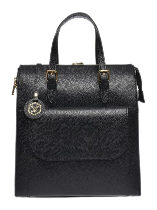 Luisa Vannini Negro Bolso de cuero - Image 1