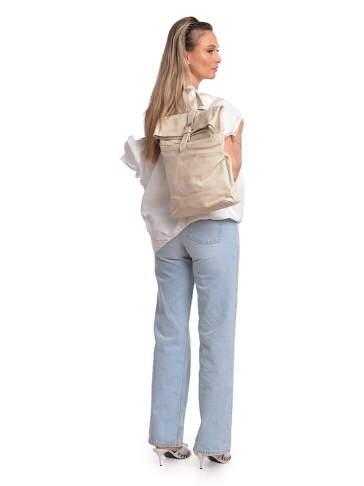 Isabella Rhea Beige Bolso de cuero - Image 5