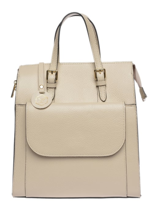 Luisa Vannini Beige Bolso de cuero - Image 1